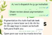 Pigmentation cream