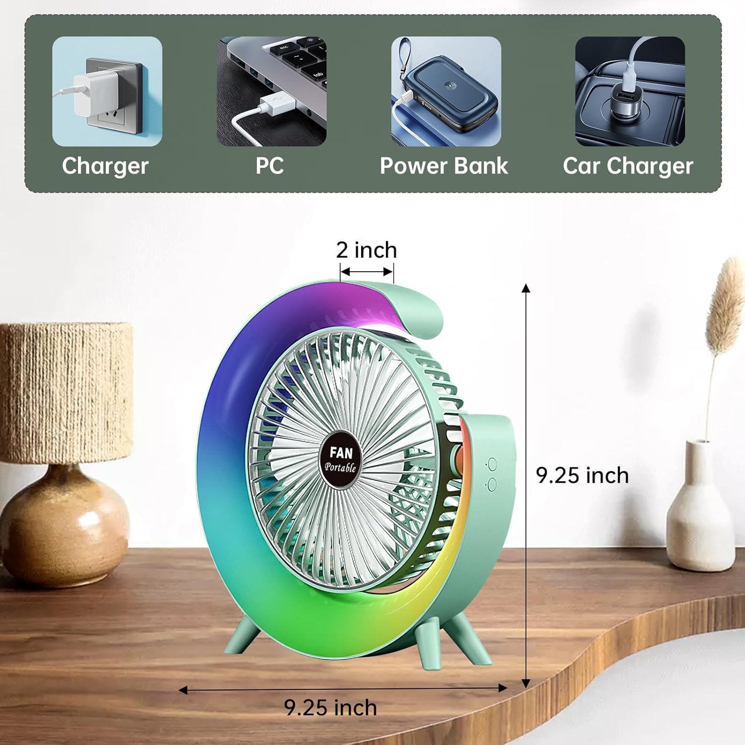 Colorful Desktop Fan