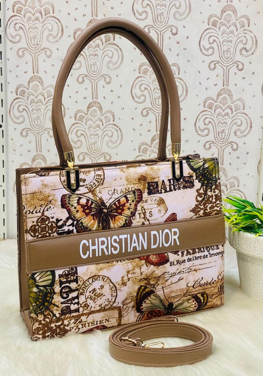 CRISTAIN DIOR High Quality Floral Tote Bag