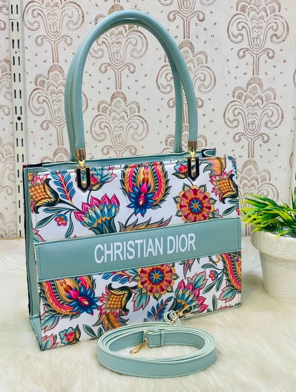 CRISTAIN DIOR High Quality Floral Tote Bag