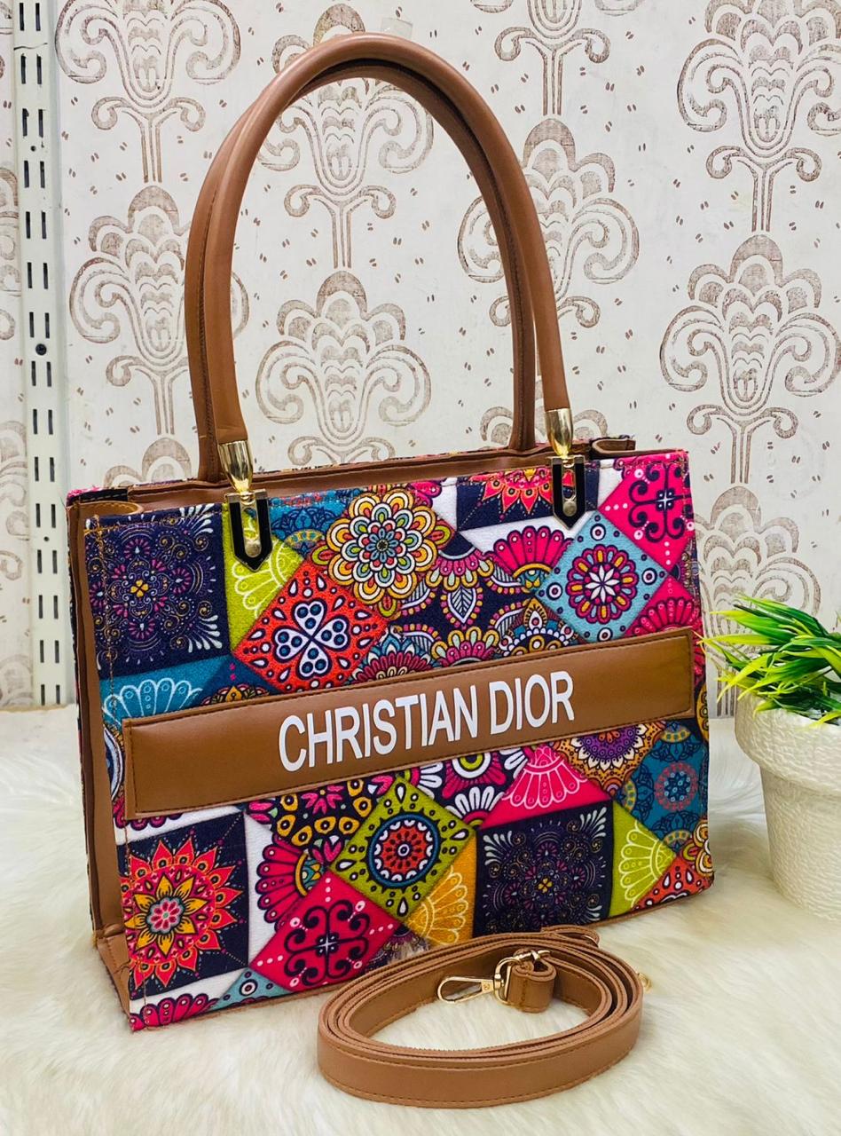 CRISTAIN DIOR High Quality Floral Tote Bag