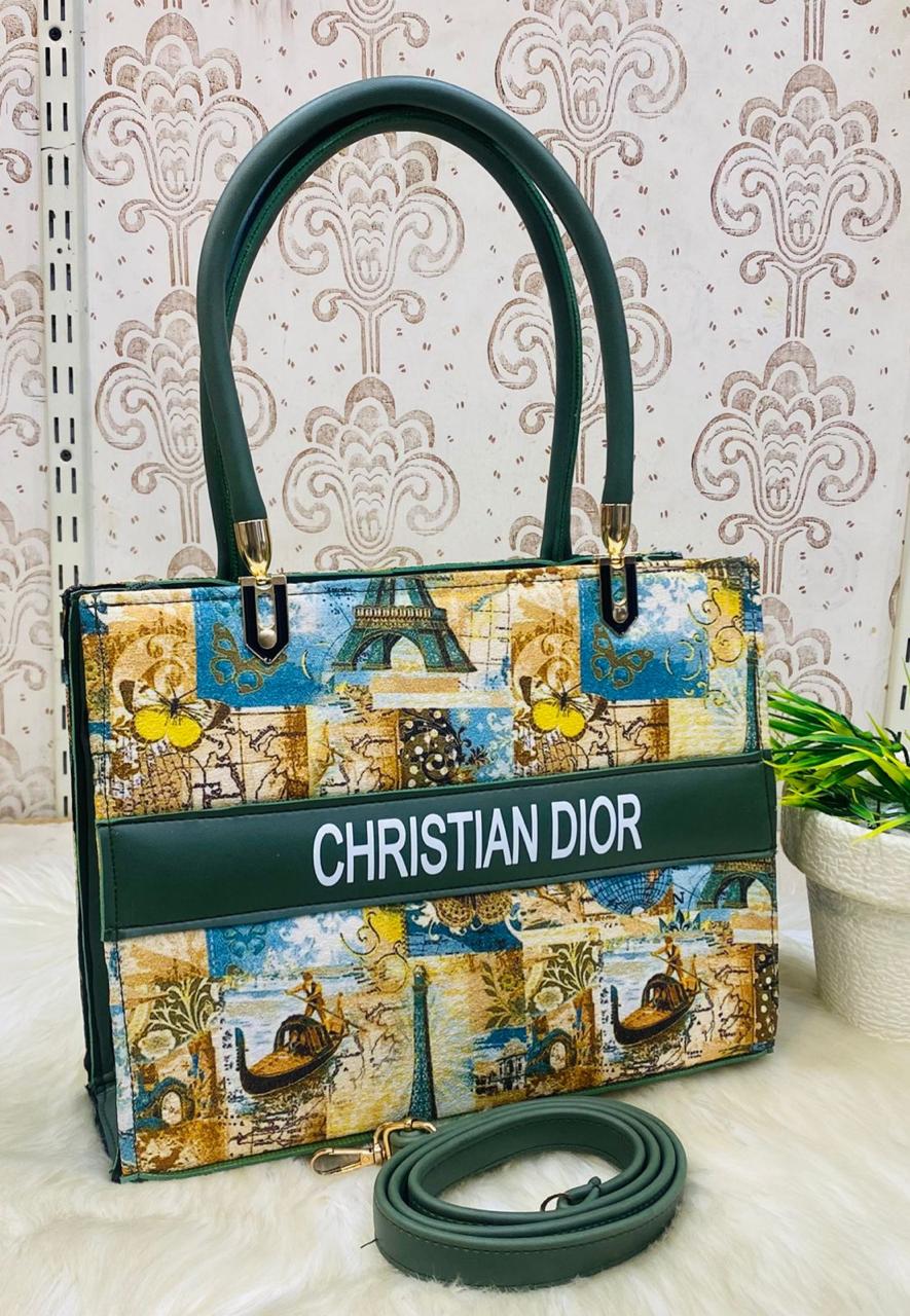 CRISTAIN DIOR High Quality Floral Tote Bag
