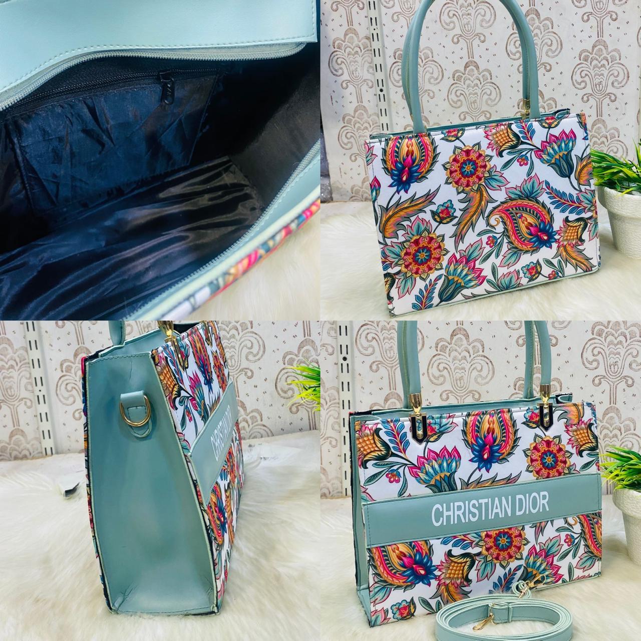 CRISTAIN DIOR High Quality Floral Tote Bag