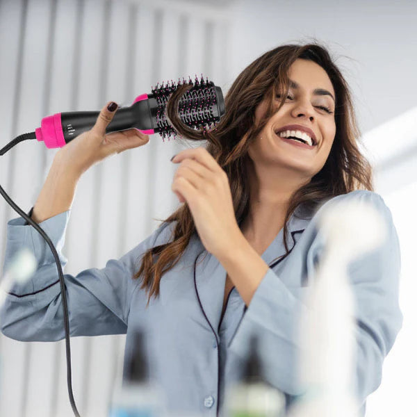 One Step Hair Dryer And Volumizer Hot Air Brush, Hair Dryer Brush, Blow Dryer Brush Professional Hot Air Brush One Step Hair Dryer and Styler Volumizer with Negative Ion for Drying, Blow Dryer, Straightening, Curling
