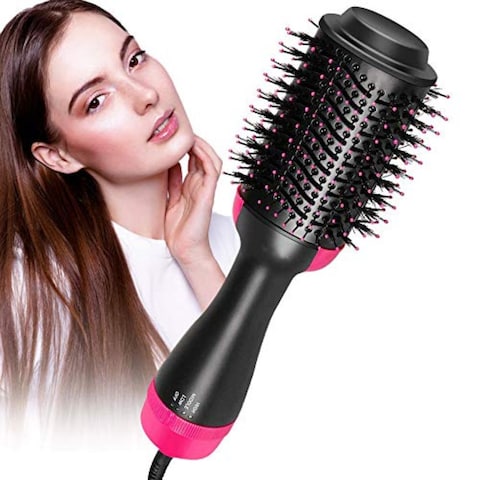 One Step Hair Dryer And Volumizer Hot Air Brush, Hair Dryer Brush, Blow Dryer Brush Professional Hot Air Brush One Step Hair Dryer and Styler Volumizer with Negative Ion for Drying, Blow Dryer, Straightening, Curling