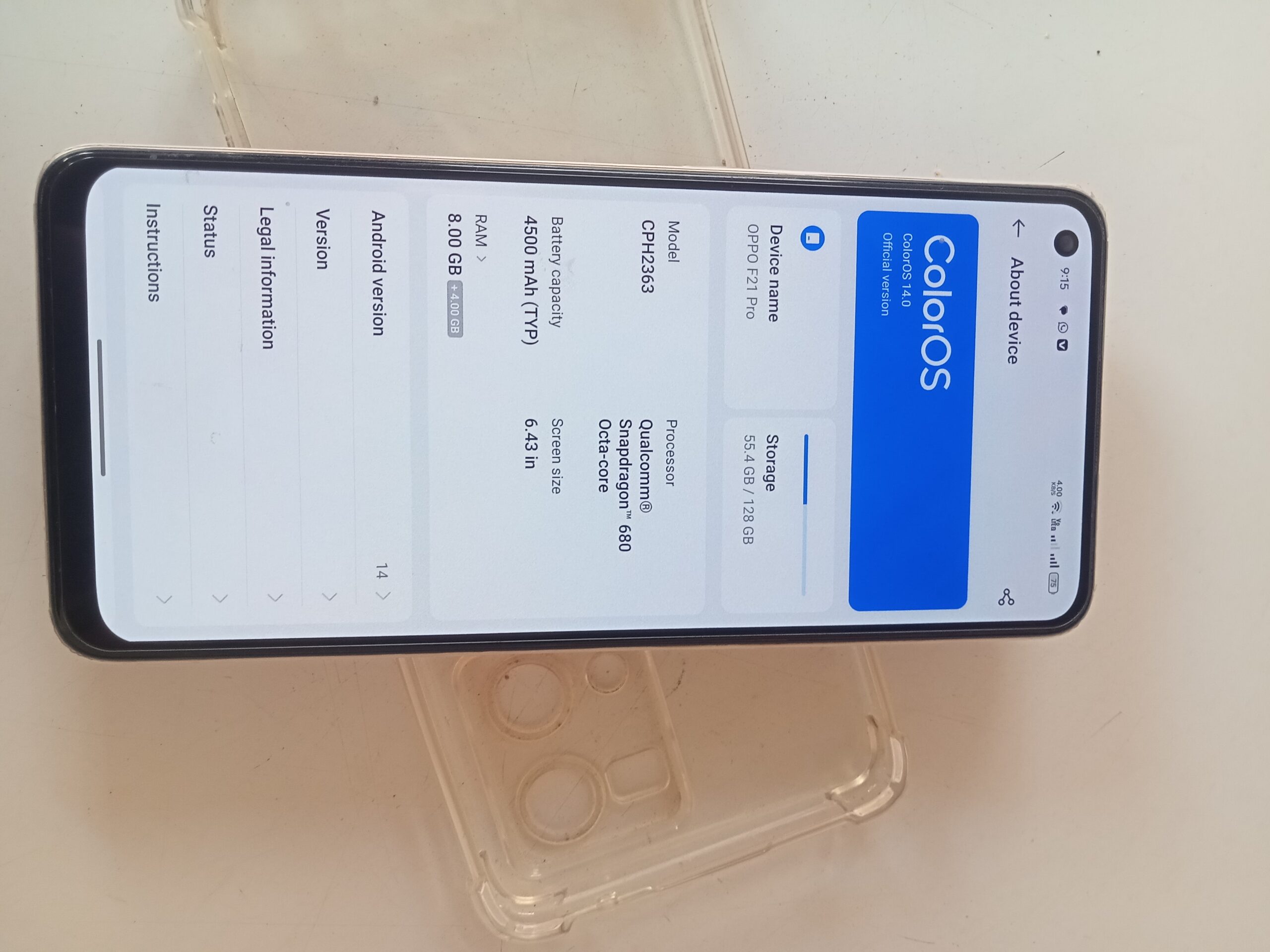 I’m selling my oppo f21 pro 4g