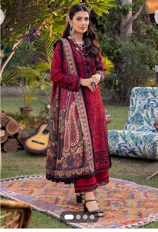 *Product Name*: 3 Pcs Women’s Unstitched Sequins Embroidered Suit *Product Description*: *Product Details*:Shirt Fabric: Lawn Pattern: Sequins Embro