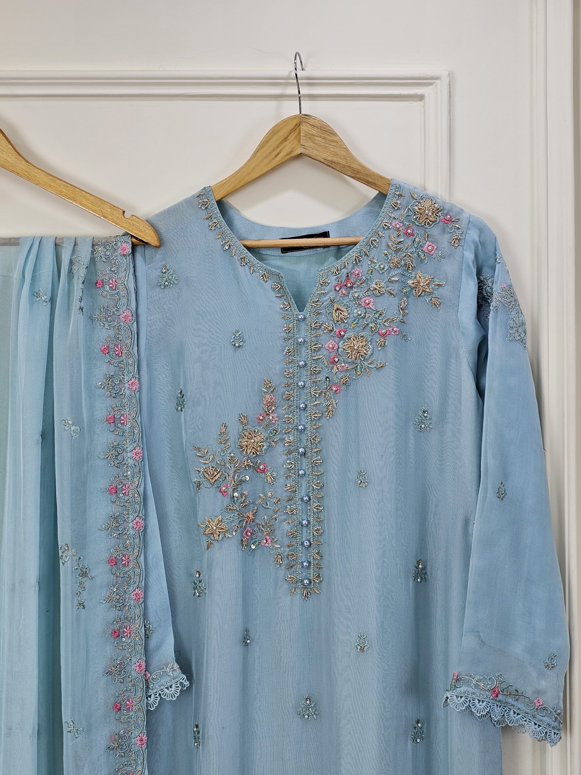 Three Piece Luxury Pret Chiffon