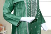 2 pcs women Stitched Embroidered Shirt and Trouser