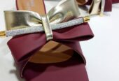📸✨ Walk Fusion – Elegant Maroon Slippers