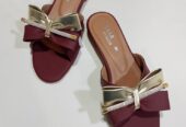 📸✨ Walk Fusion – Elegant Maroon Slippers