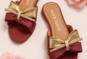 📸✨ Walk Fusion – Elegant Maroon Slippers