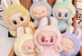 Labubu Doll Plush Toy & Keychain