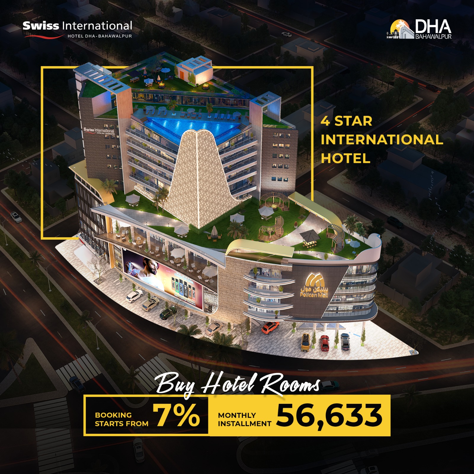 Book your 4 Star Swiss International Hotel Room