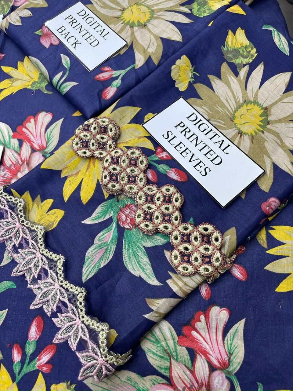 Lawn Pure Printed Shirt with Neck Patch