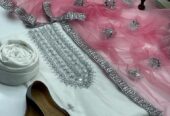 03 Pcs Dress Stuff katan silk