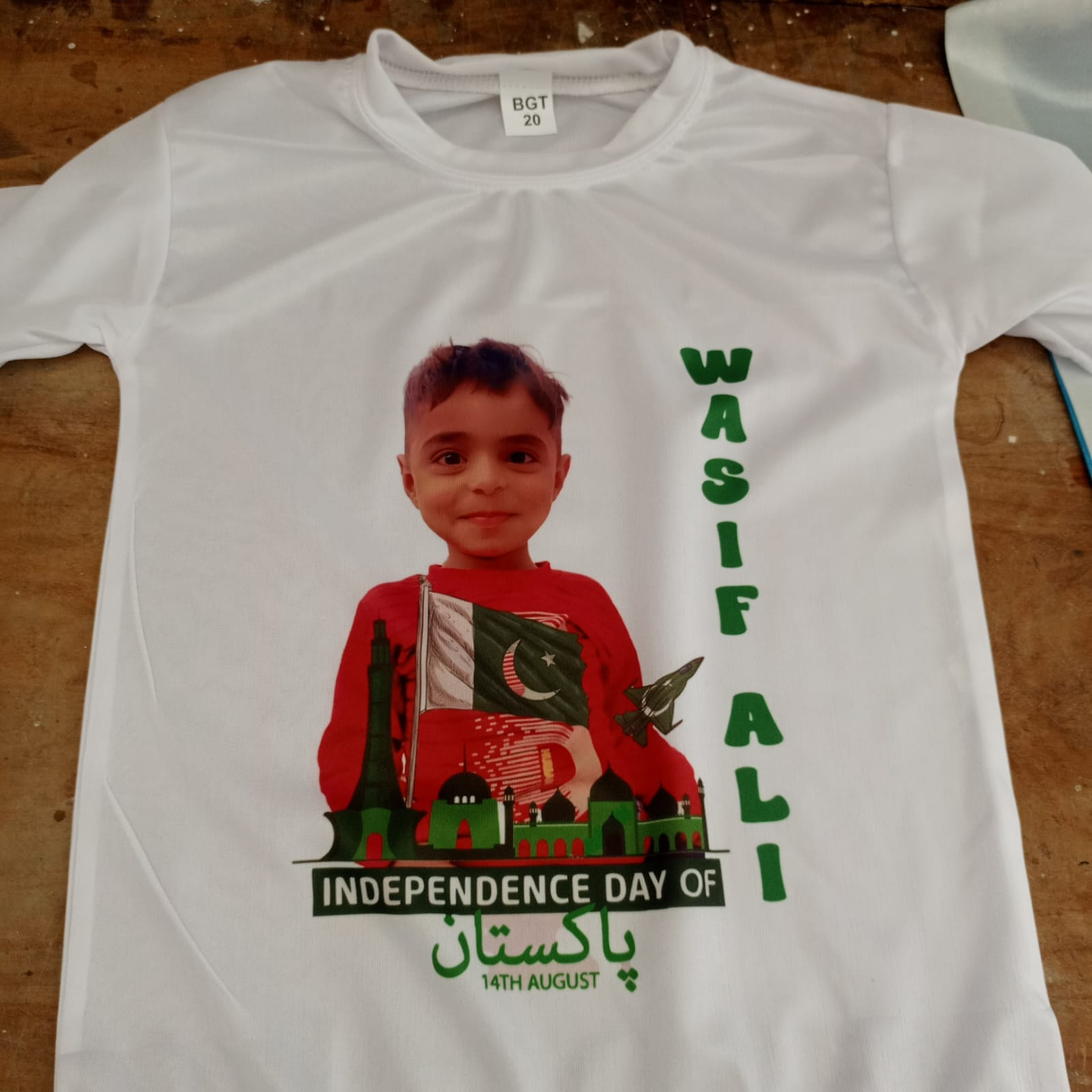 White Customized T-shirt