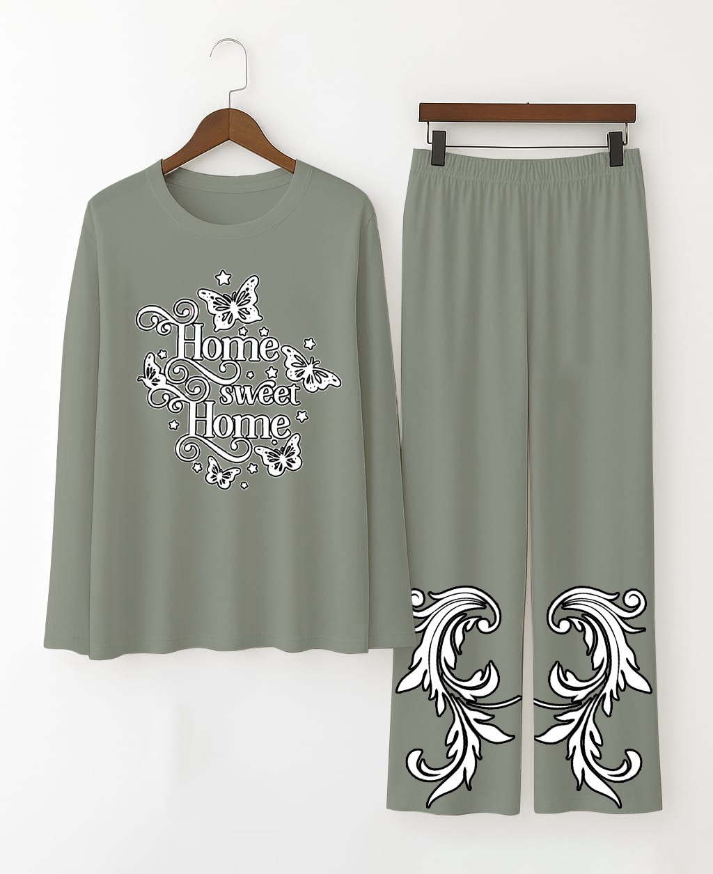 New Printed Night Suit With Trousers For Women