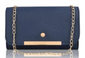 Stylish Blue PU Leather Hand Bag Set – 4 Pcs for