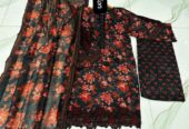 Product lon soot three Peace lon fabric and organza dupatta price
