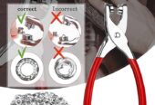 *Metal Snaps Tich Buttons Pliers Set Snap Fasteners Kit Tool*