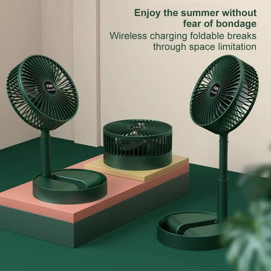 Folding Telescopic Stand Fan Rechargeable
