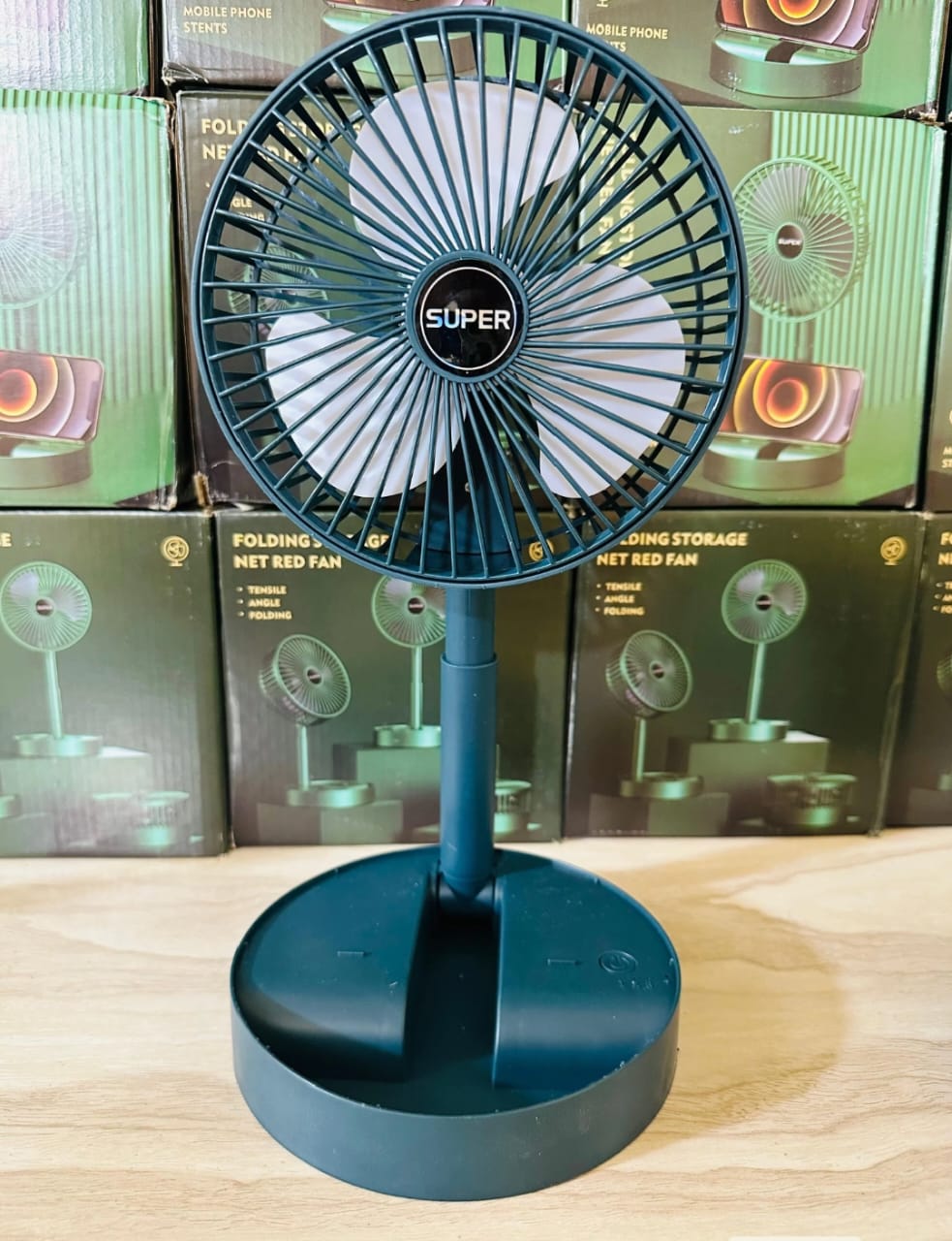 Folding Telescopic Stand Fan Rechargeable