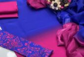 Shamoze Silk Digital Print Shirt, Shamoze Silk Digital Print Trouser Along With Silk Digital Print Dupatta 3 Pcs Dress