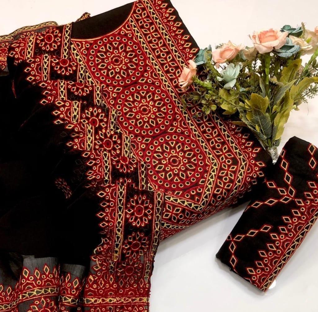 COMPUTER AARI SINDHI EMBROIDERY ON SOFT LAWN