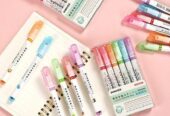 Pack Of 6 – Linear Roller Design Color Pen