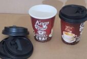 1pc Ceramic Beautiful Printed Coffee Mug with Silicone Lid 500ml Approx Random Prints