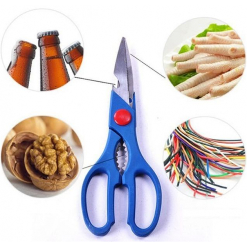 6 in 1 Multipurpose All In One Kitchen Multi functional Scissors Random Colours