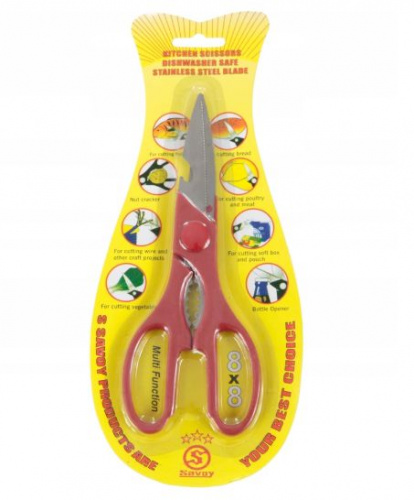 6 in 1 Multipurpose All In One Kitchen Multi functional Scissors Random Colours