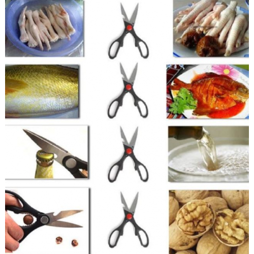 6 in 1 Multipurpose All In One Kitchen Multi functional Scissors Random Colours