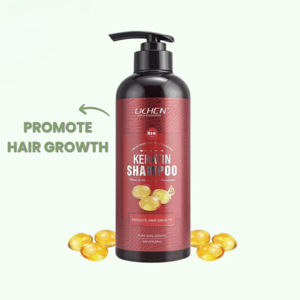 Lichen Keratin Enriched Shampoo | Sulfate & Paraben Free | 500ml