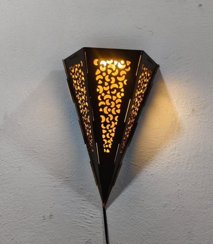 3D laser wall and Table lamp