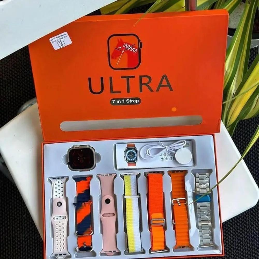 Multicolor Smart watch with 7 straps Free. Home delivery 🚚🚚