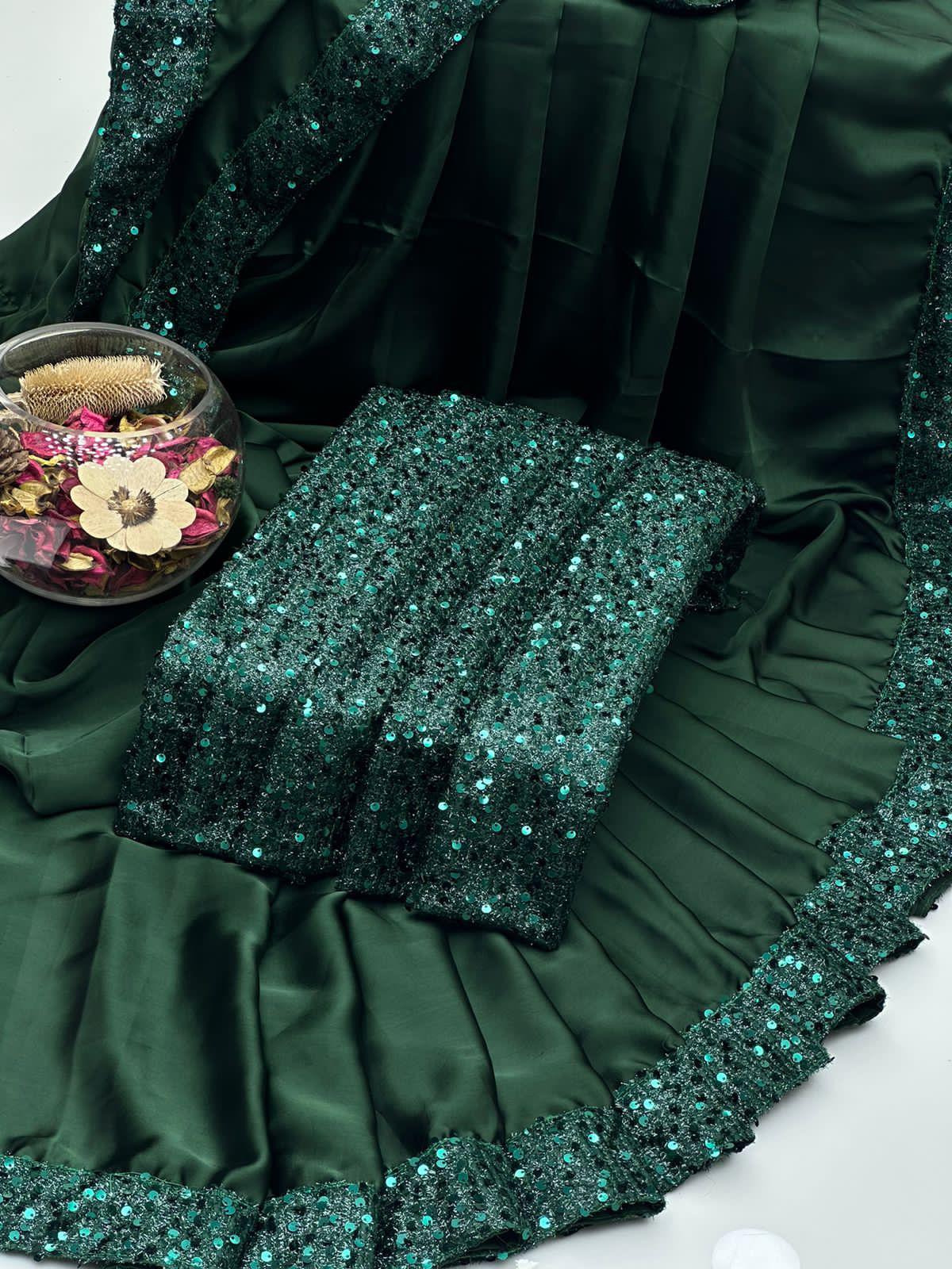 NEW PARTY WEAR FANCY SARI COLLECTION 2K24