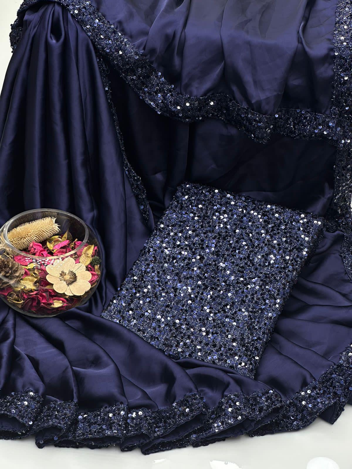 NEW PARTY WEAR FANCY SARI COLLECTION 2K24
