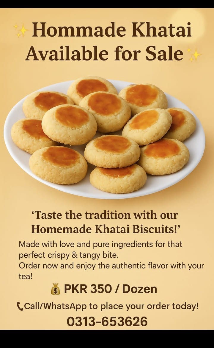 Homemade Khattai Biscuit is Available for Sale