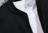 Men’s conftable Fleece plan zipper track suit
