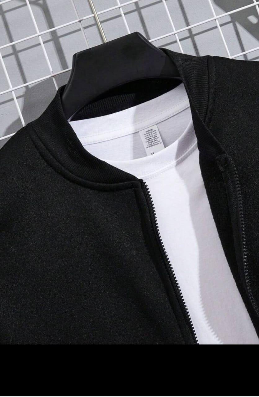 Men’s conftable Fleece plan zipper track suit