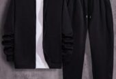 Men’s conftable Fleece plan zipper track suit