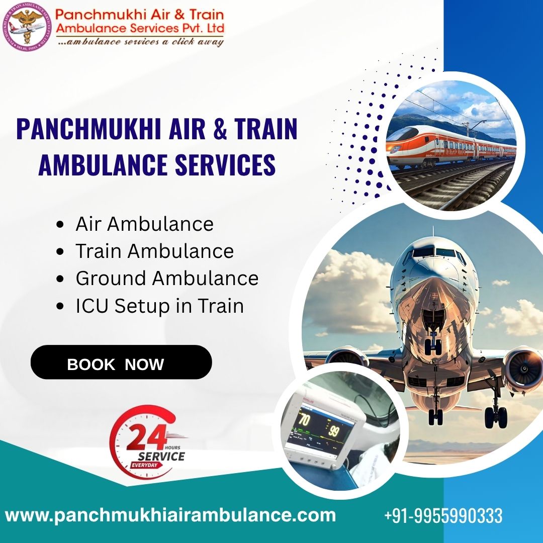 Emergency Air and Train Ambulance in Delhi with Trained Medical Team