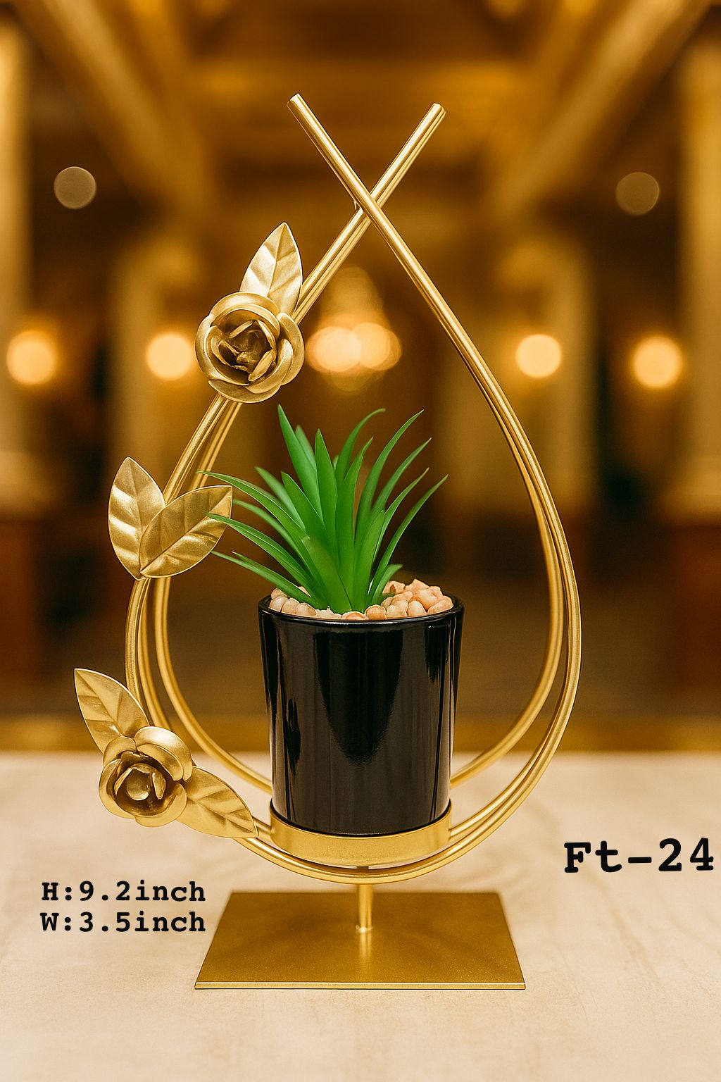 Metal flower pot