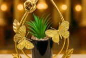 Metal flower pot