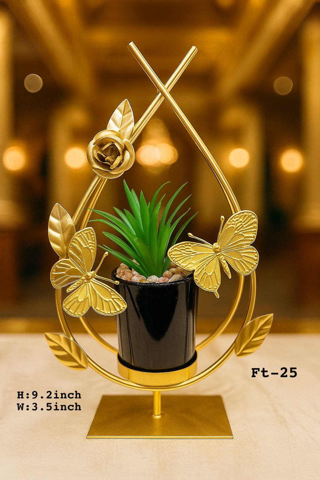 Metal flower pot