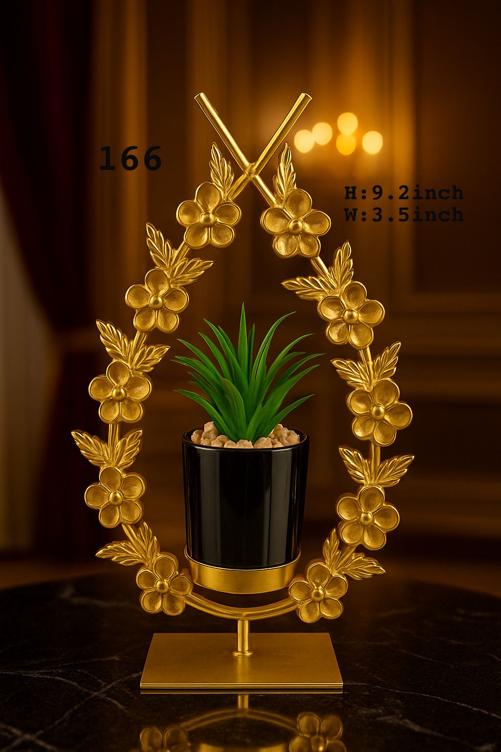 Metal flower pot