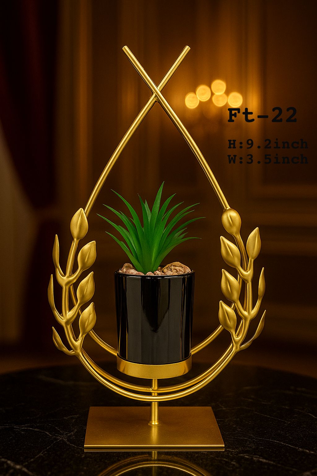 Metal flower pot