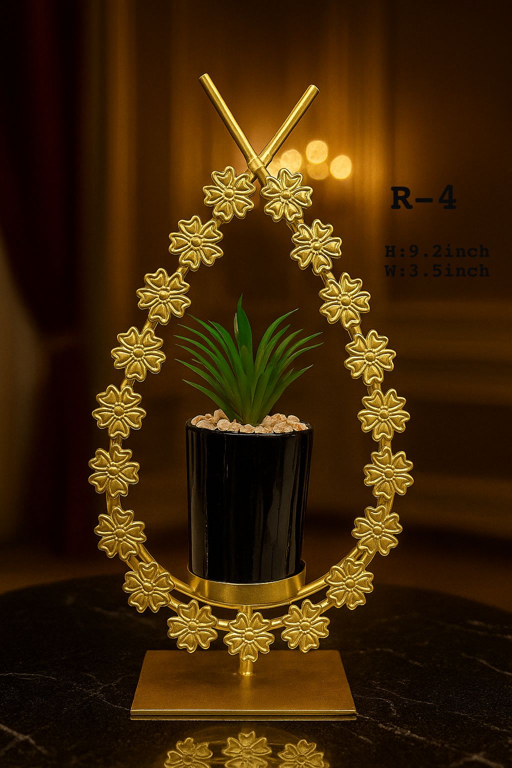 Metal flower pot